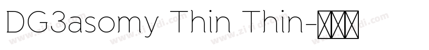 DG3asomy Thin Thin字体转换